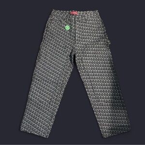 Supreme Monogram Double Knee Denim